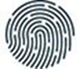 Bio-metric or fingerprint icon